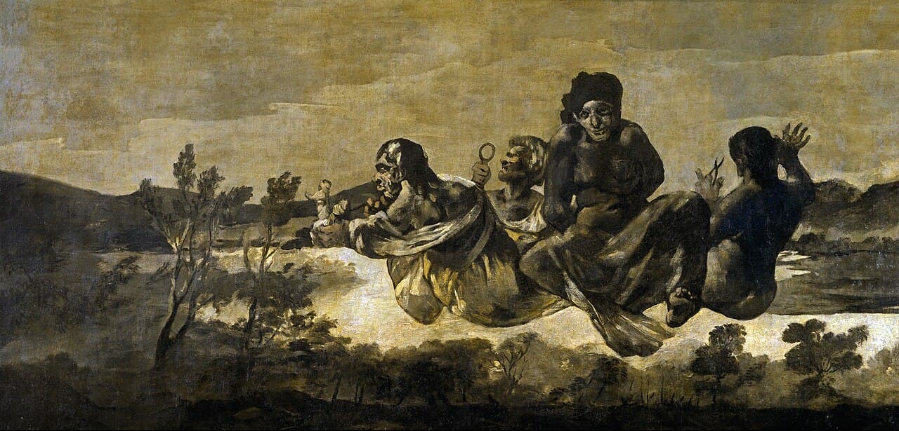 Atropos (The Fates) by Francisco Goya, 1820 to 1823